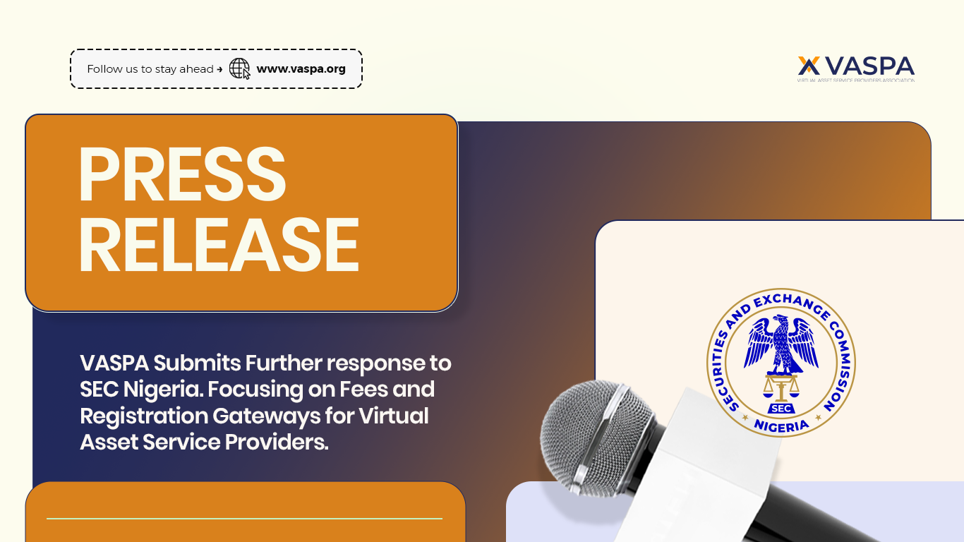 VASPA Submits Further Response to SEC Nigeria, Focusing on Fees and Registration Gateways for Virtual Asset Service Providers